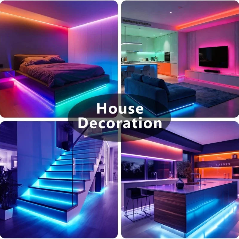 DC 5V USB LED Strip Lights APP Control Color Changing 5050 RGB Led Light Flexible Lamp Tape for Room Decoration Party Atmosphere